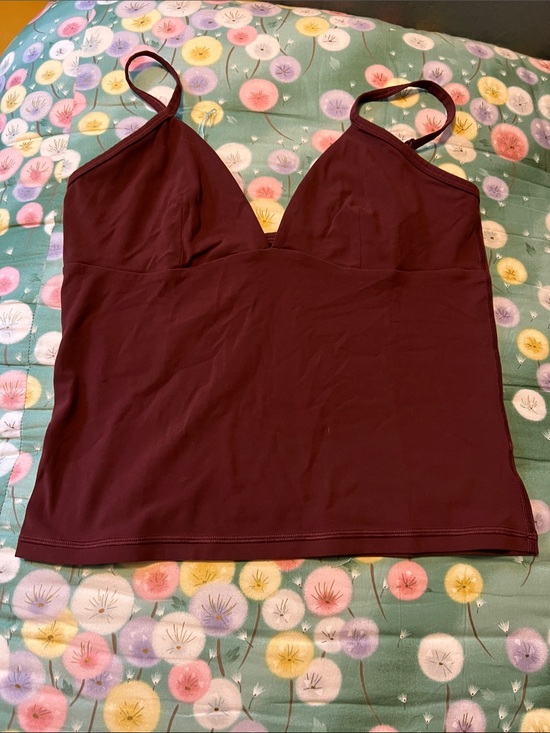 Aritzia Tops - Aritzia Burgundy V-Neck Camisole Tank